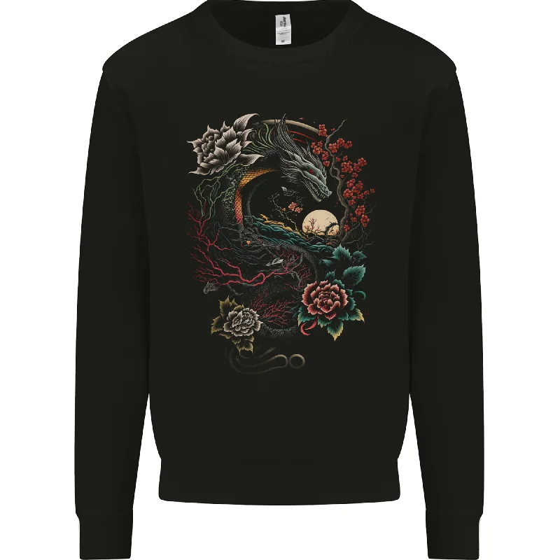Chinese Dragon Fantasy 2 Mens Sweatshirt Jumper