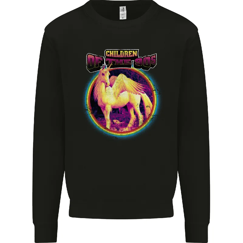 Children of the 90s Retro Unicorn Mens Sweatshirt Jumper