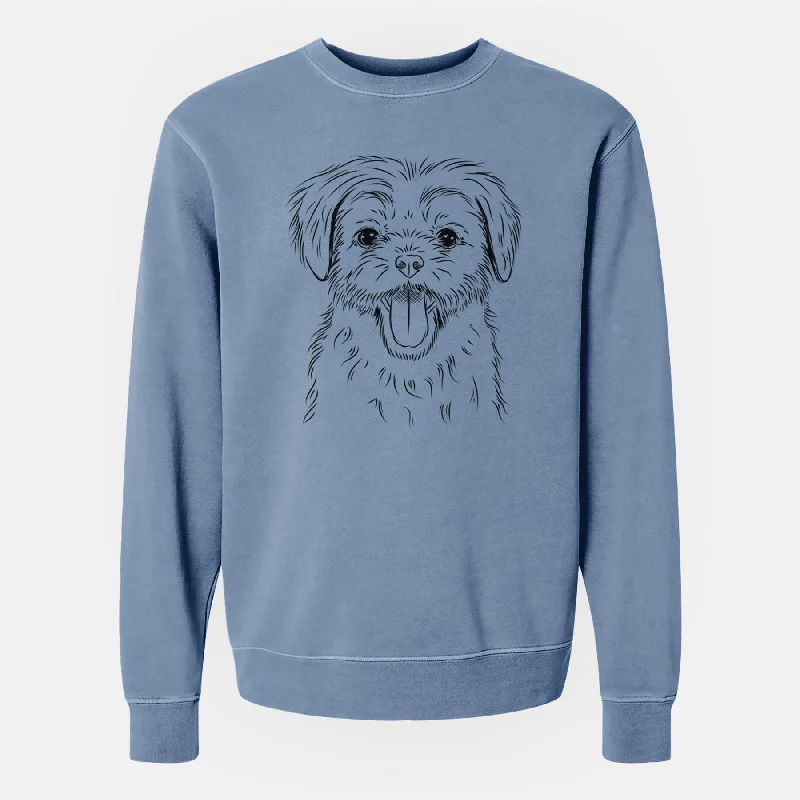 Bare Gizmo the Maltese - Unisex Pigment Dyed Crew Sweatshirt