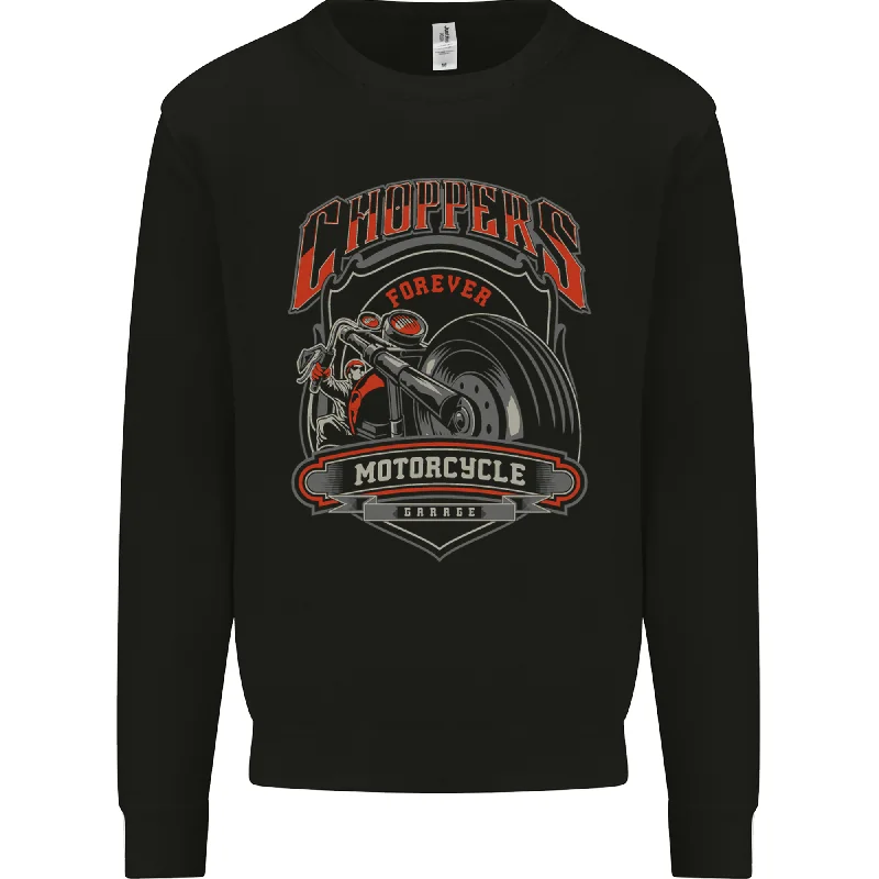 Choppers Forever Biker Motorcycle Motorbike Mens Sweatshirt Jumper