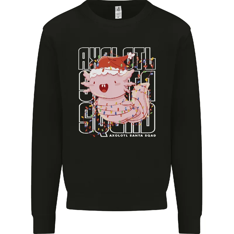 Christmas Axolotl Xmas Mens Sweatshirt Jumper