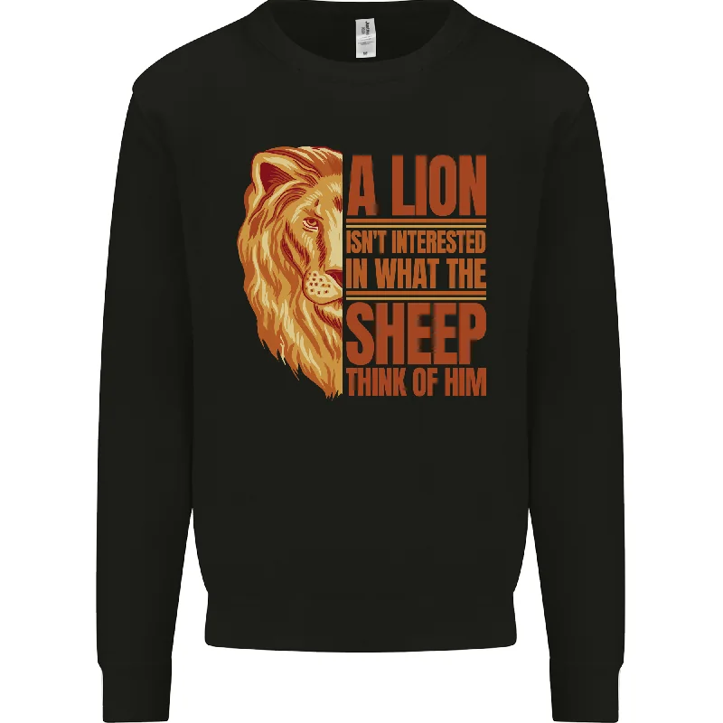 Christian Lion Quote Christianity Religion Mens Sweatshirt Jumper