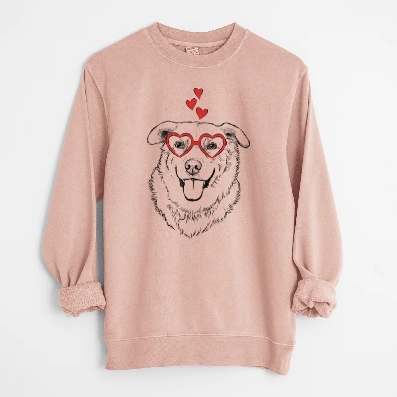 Valentine Freeley the Mixed Breed - Unisex Pigment Dyed Crew Sweatshirt