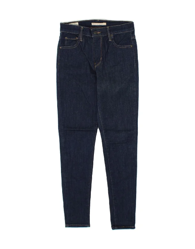 LEVI'S Womens 720 High Rise Skinny Jeans W26 L28  Navy Blue Cotton