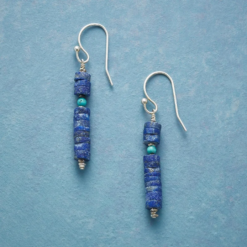 Lapis Totem Earrings
