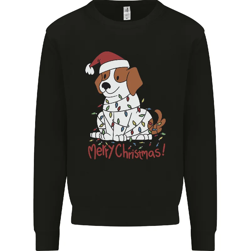 Christmas Beagle Funny Dog Xmas Mens Sweatshirt Jumper