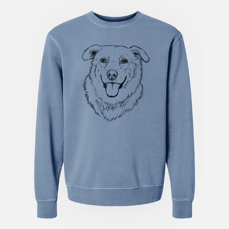 Bare Freeley the Mixed Breed - Unisex Pigment Dyed Crew Sweatshirt