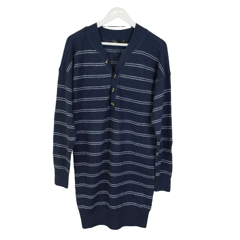 NWT Prana Milani Henley Dress in Nautical Stripe Size Large