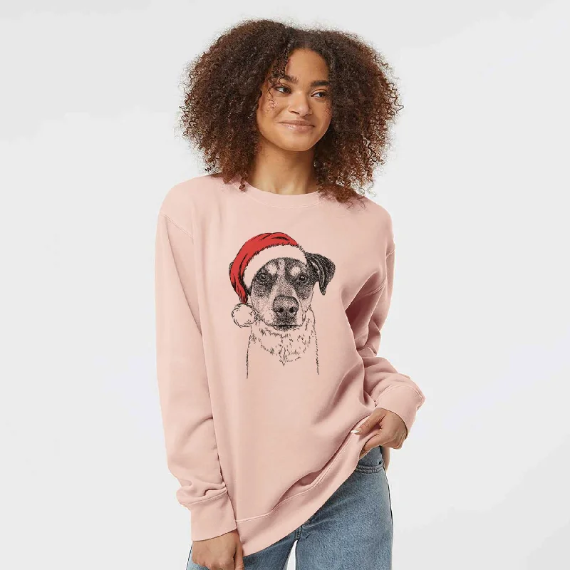 Santa Gertrude the Mixed Breed - Unisex Pigment Dyed Crew Sweatshirt