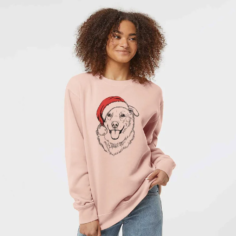 Santa Freeley the Mixed Breed - Unisex Pigment Dyed Crew Sweatshirt