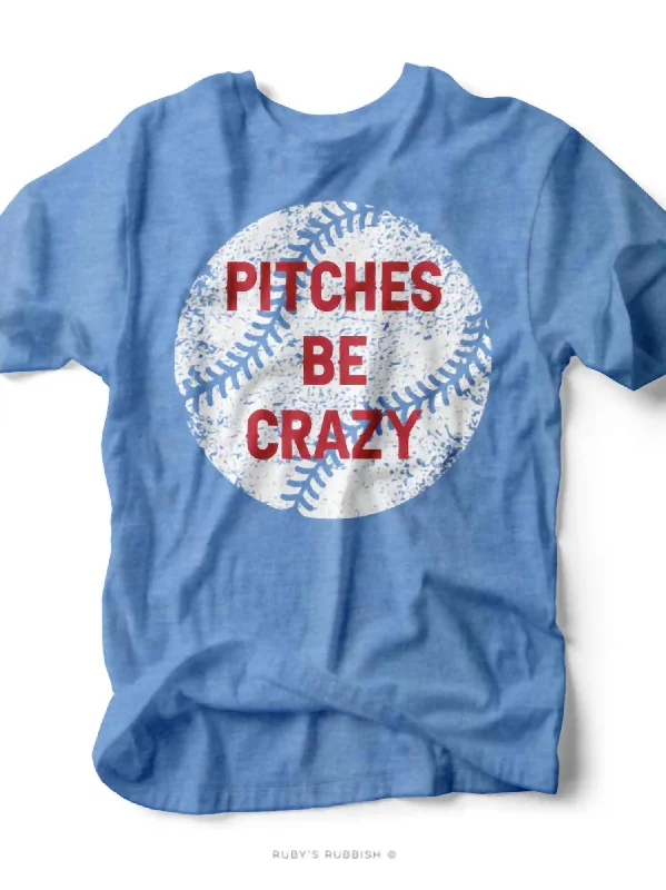 Pitches Be Crazy Game Day Tee In Blue