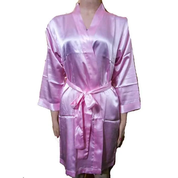 Purple Satin Nighty Gown