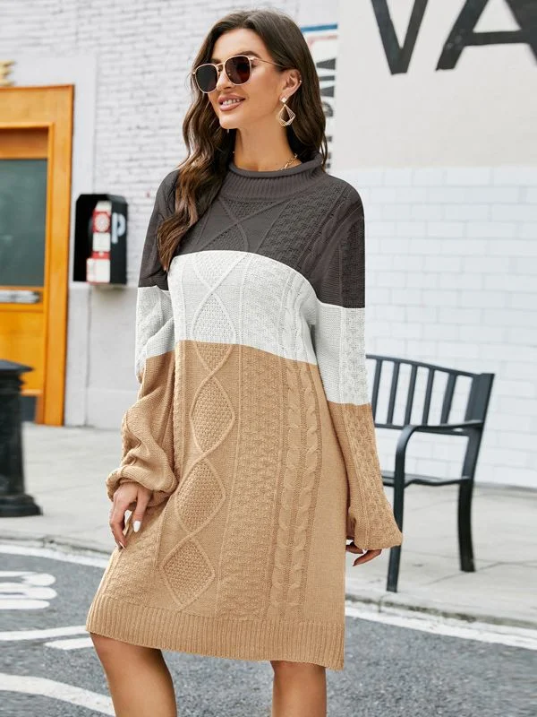 TastyHottie - STYLISH CASUAL LOOSE ROUND NECK LONG SWEATER