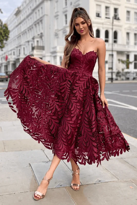 Jadore JX5031 Sandra Dress - Burgundy