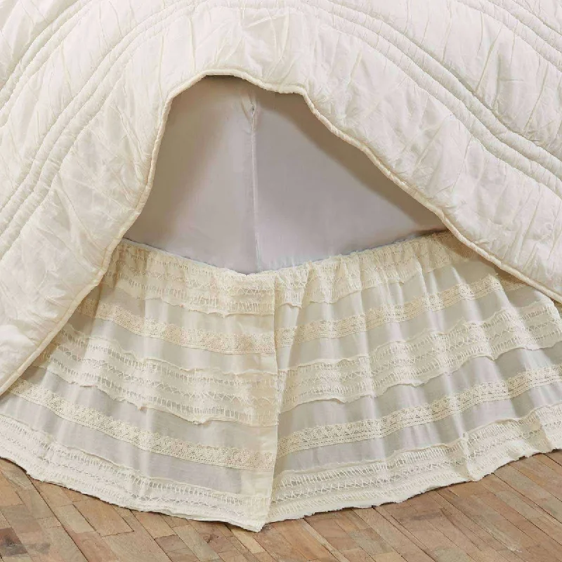 Jasmine Creme Twin Bed Skirt 39x76x16 VHC Brands