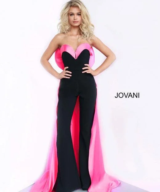 Jovani 8008 Prom Long Strapless Formal Jumpsuit