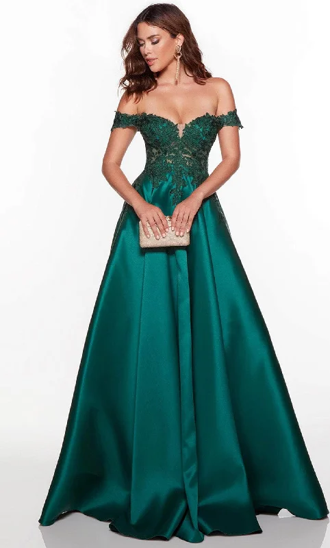 Alyce Paris 61324 - Off  Shoulder Mikado Prom Dress