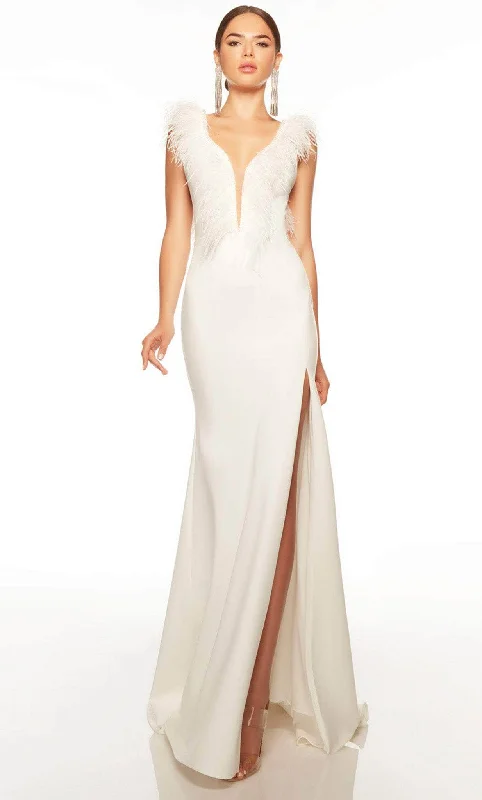 Alyce Paris 7087 - Plunging Neck Dress