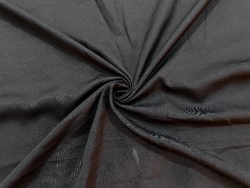 Black Plain Butter Crepe Fabric