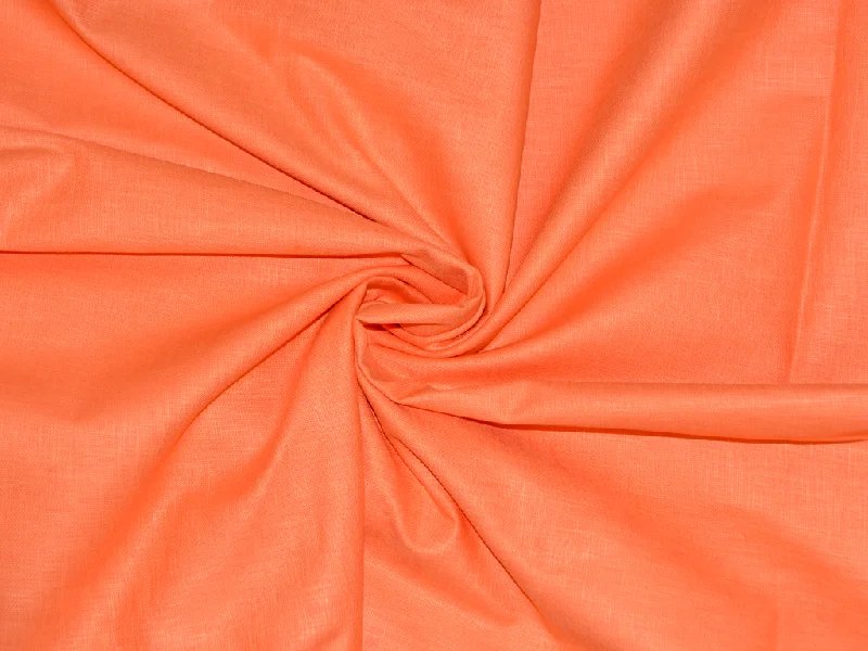 Bright Orange Premium Linen 60 Lea Fabric