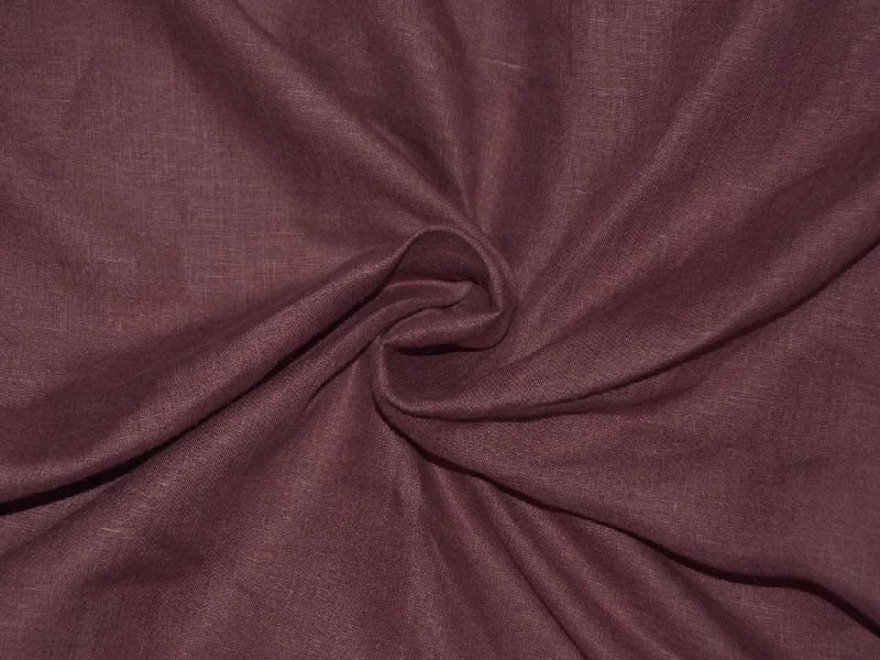 Deep Purple Pure Linen 60 Lea Fabric