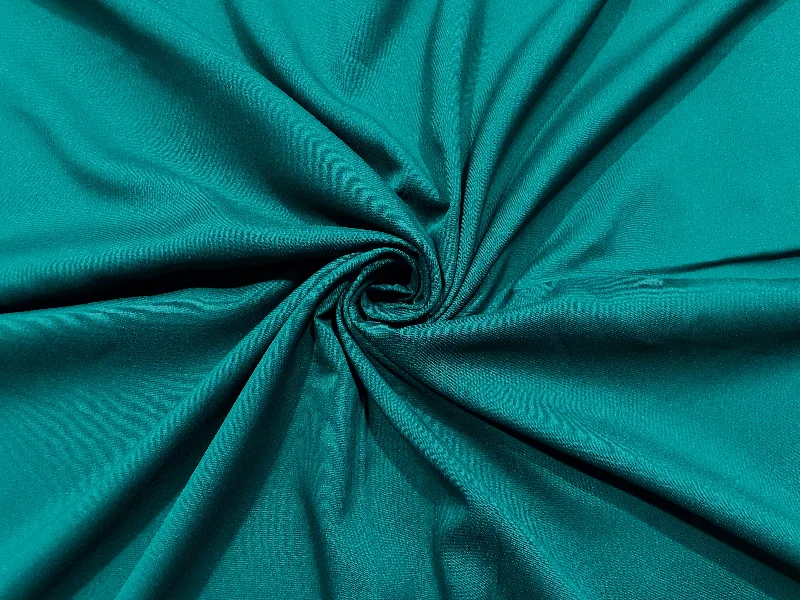 Deep Teal Plain Butter Crepe Fabric