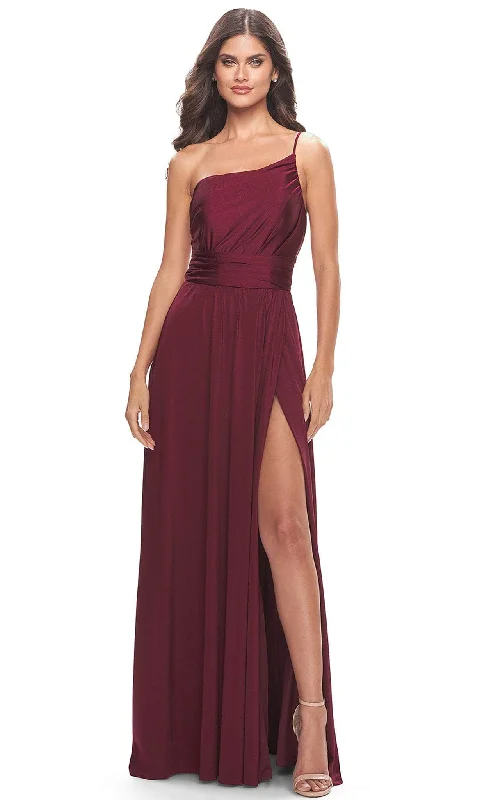 La Femme 31170 - One Shoulder Classic Prom Dress with Slit