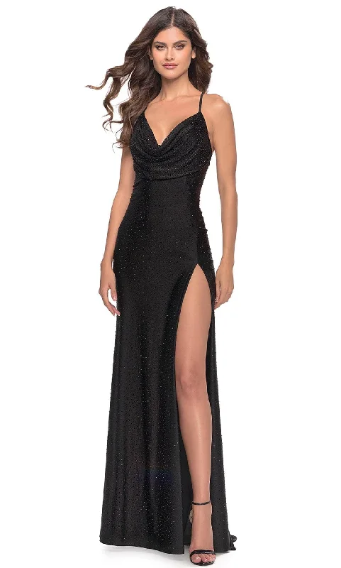 La Femme 31221 - Cowl Sheath Prom Dress