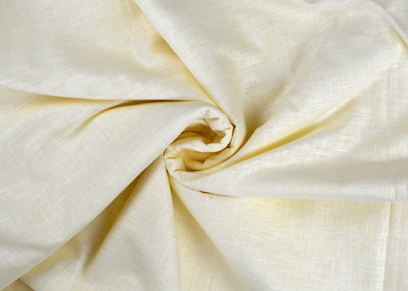 Light Yellow Premium Linen 60 Lea Fabric