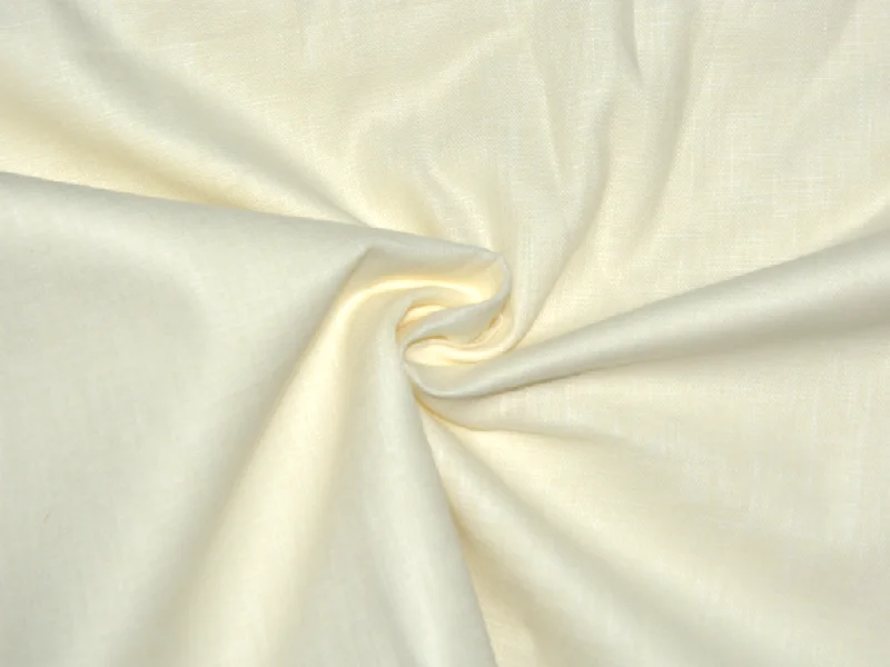 Off White Premium Linen 60 Lea Fabric