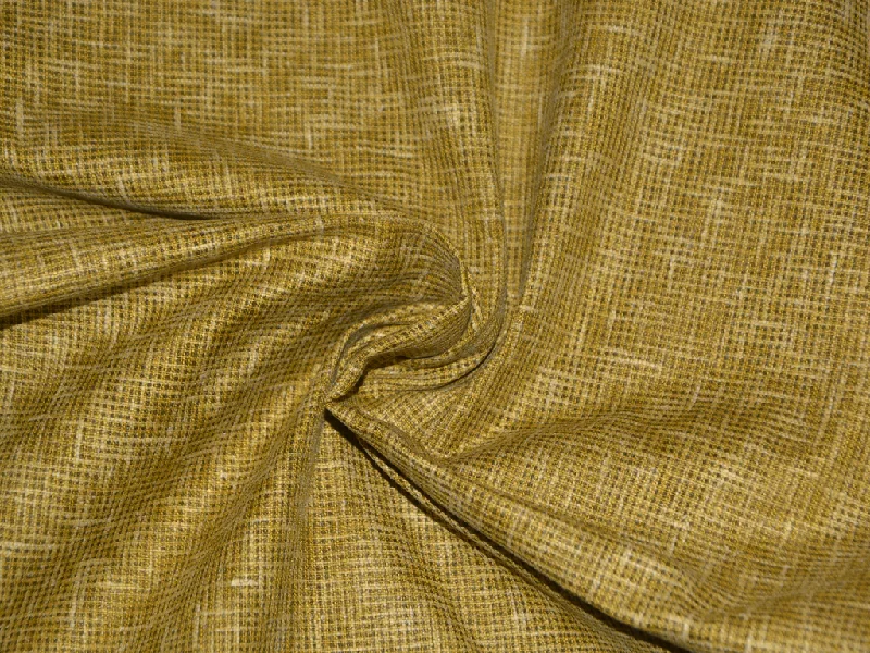 Olive Green Loose Weave Superior Cotton Linen Fabric