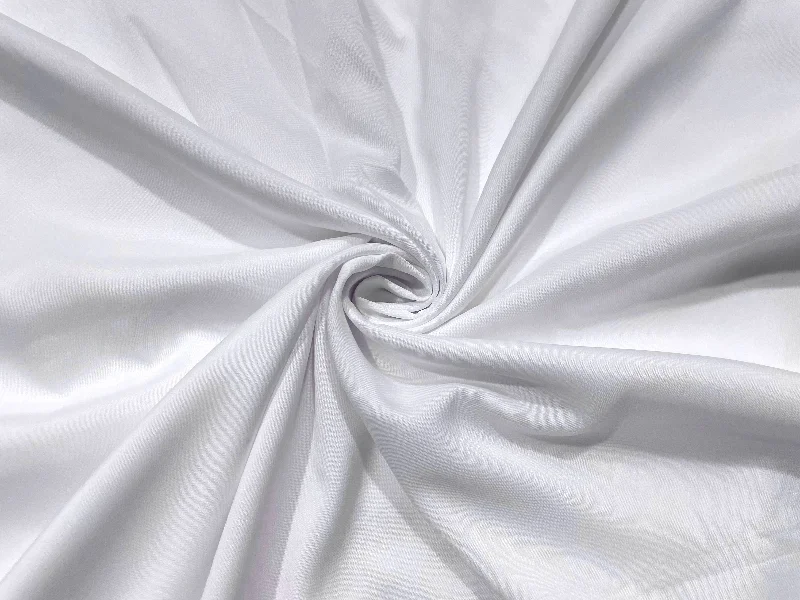 Pure White Plain Butter Crepe Fabric