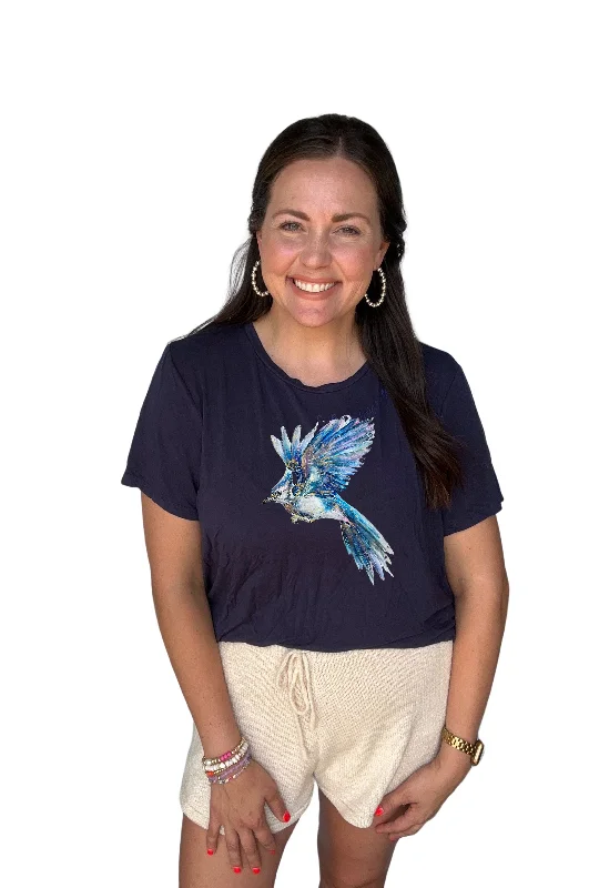 School Spirit Navy Signature BLUEJAY Mascot Tee blue (PRE-ORDER)