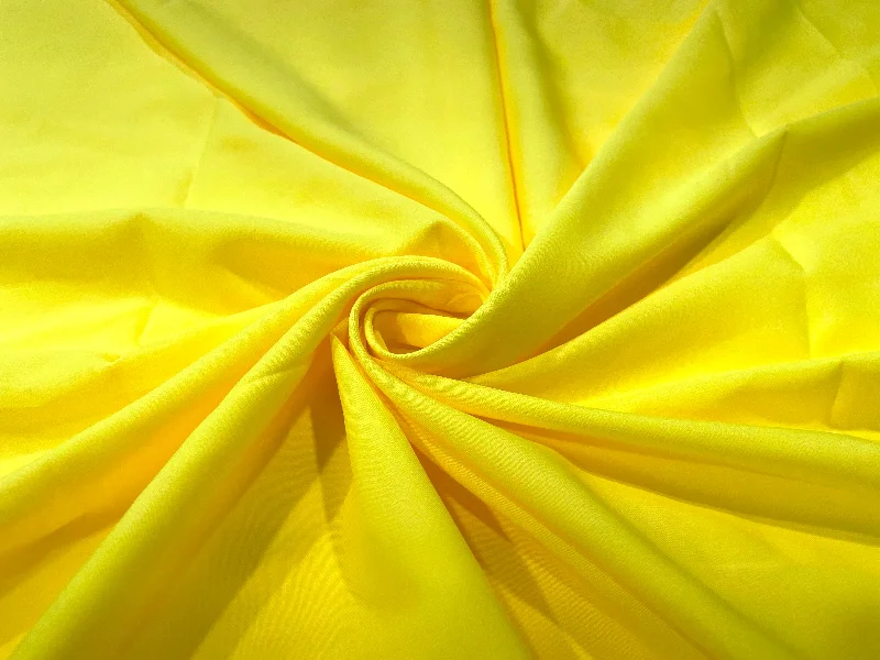 Yellow Plain Butter Crepe Fabric