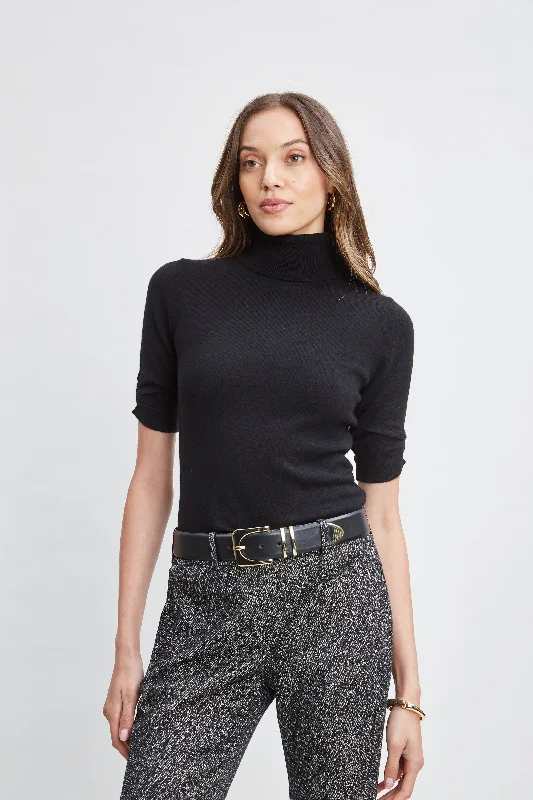 Short Sleeve Cashmere Wool Sweater