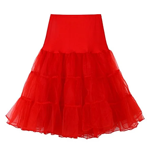 Women's High Waist Pleated Short Tutu Dancing Skirt Multi-Layer Underskirt