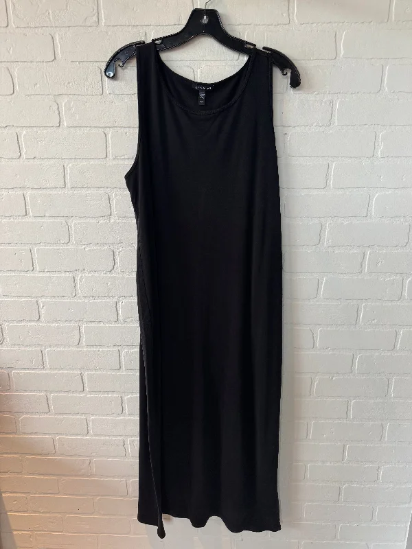 Dress Casual Midi By Eileen Fisher In Black, Size: Xl